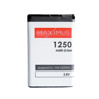 Bateria MAXXIMUS NOKIA 5220XM 1250mAh Li-ion BL-5CT