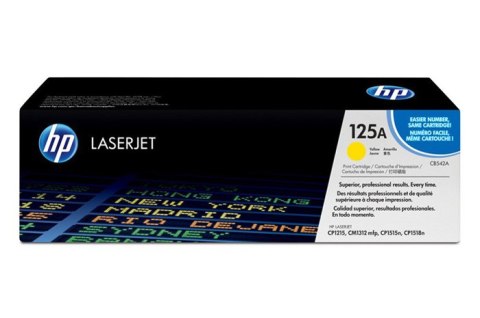 Oryginalny Toner Yellow HP Color LaserJet CM1312, CP1215, CP1515, CP1518 (125A CB542A)