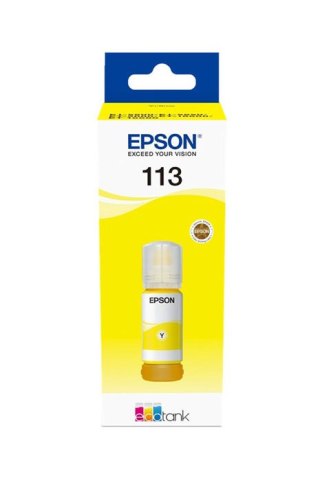 Oryginalny Tusz w butelce Yellow Epson 113 (T06B4, C13T06B440)