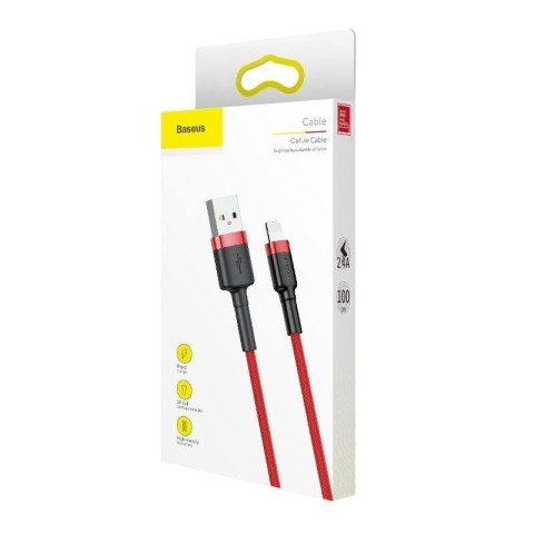 KABEL BASEUS CAFULE USB/LIGHTNING 2.4A 1M RED