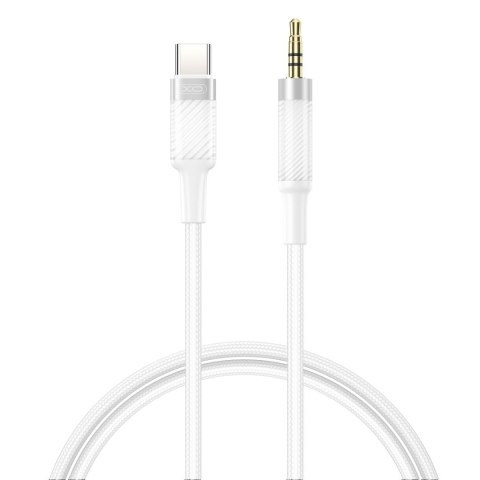 XO kabel audio NB-R279B USB-C-jack 3,5mm 1m biały