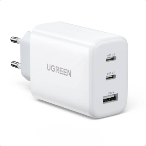 Ugreen szybka ładowarka sieciowa 2x USB Typ C / USB 65WPD3.0, QC3.0/4.0+