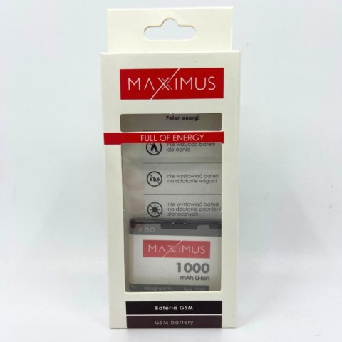 Bateria MAXXIMUS NOKIA 7390 1000mAh BP-5M