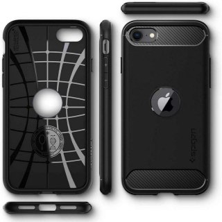 SPIGEN RUGGED ARMOR iPHONE SE 2020 BLACK