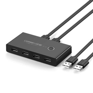 Ugreen switch box HUB przełącznik 4x USB 2.0 rozdzielacz USB czarny