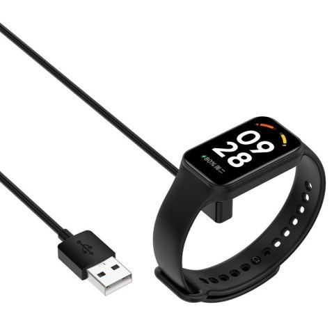 Ładowarka USB Mi Band / Smart Band 9 / 8 / 8 PRO, BLACK / CZARNY, 100cm