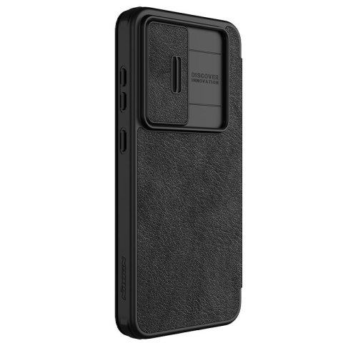 Nillkin Qin Pro Leather Case Samsung S24 FE, BLACK / CZARNY