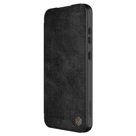 Nillkin Qin Pro Leather Case Samsung S24 FE, BLACK / CZARNY