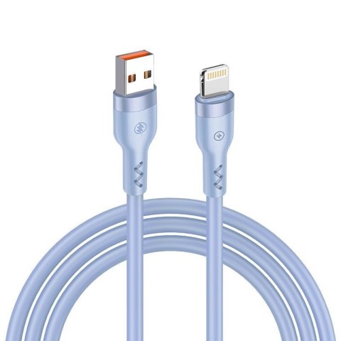 KABEL T-PHOX BOLD USB/LIGHTNING 3A SKY BLUE