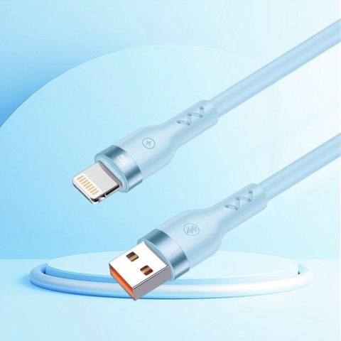 KABEL T-PHOX BOLD USB/LIGHTNING 3A SKY BLUE