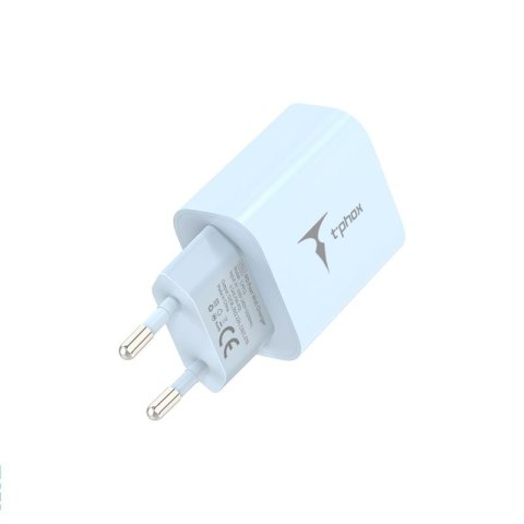 Ładowarka sieciowa T-PHOX MODERATE SERIES T-PP11 20W + KABEL USB-C/USB-C 60W BLUE