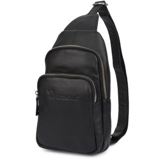 Plecak Skórzany Saszetka Nerka Przez Ramię Crossbody Uniseks Modna Torba Dwukomorowa S09