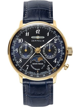 Zegarek Zeppelin LZ129 Hindenburg Moonphase 36mm 70392