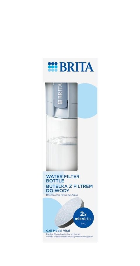 Butelka filtrująca Brita Vital pastelowy błękit 2 dyski