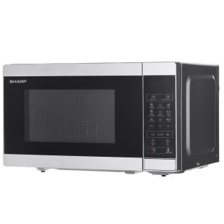 Kuchenka mikrofalowa SHARP YC-MG02E-S (800W; 20l; kolor srebrny)