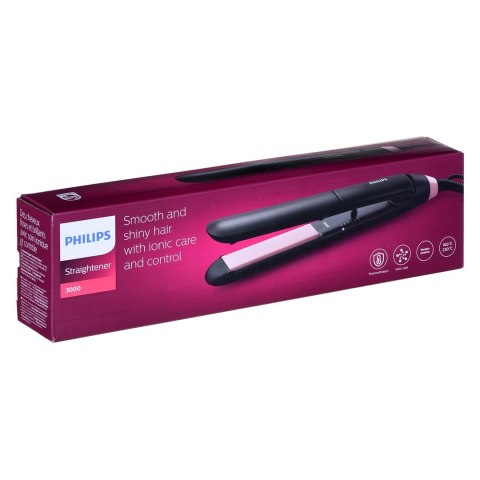 Prostownica do włosów Philips StraightCare Essential BHS378/00 (50W; kolor czarny)