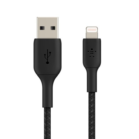 Kabel Belkin BoostCharge Braided Lightning to USB-A Cable 2m oplot Black