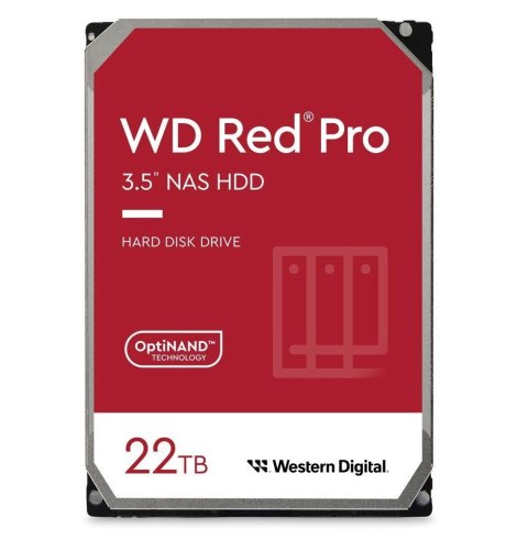 Dysk HDD WD Red Pro WD221KFGX (22 TB ; 3.5"; 512 MB; 7200 obr/min)