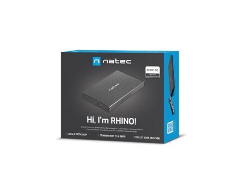 Obudowa NATEC Rhino GO NKZ-0941 (2.5"; USB 3.0; Aluminium; kolor czarny)