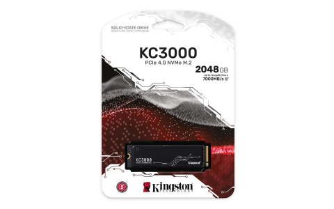 Dysk SSD Kingston KC3000 (2TB; M.2 2280; PCIe 4.0 x4 NVMe; SKC3000D/2048G)