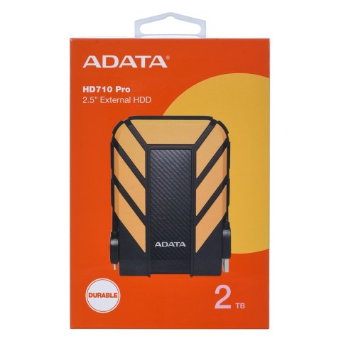 Dysk zewnętrzny HDD ADATA HD710 PRO (2TB; 2.5"; USB 3.2; żółty)