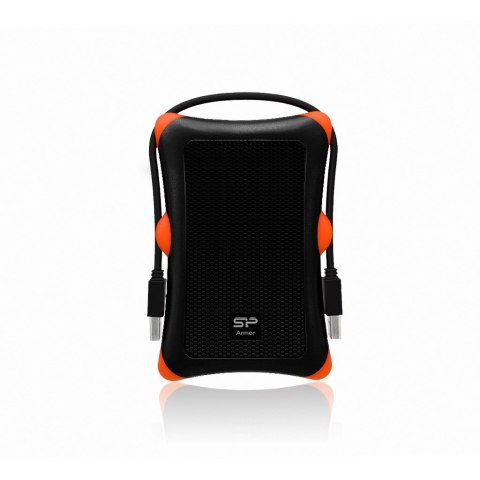 Dysk zewnętrzny HDD Silicon Power Armor A30 (2TB; 2.5"; USB 3.2; 5400 obr/min; Orange-Black; SP020TBPHDA30S3K)