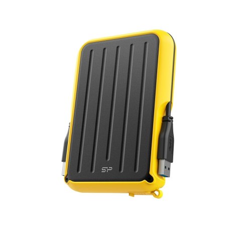 Dysk zewnętrzny HDD Silicon Power Armor A66 (4TB; 2,5"; USB 3.2; Yellow; SP040TBPHD66LS3Y)