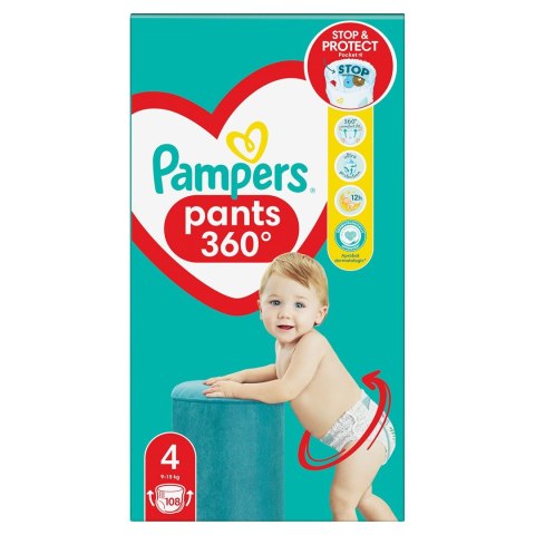 PAMPERS Pieluchomajtki MB Rozm 4, 9-15kg, 108szt