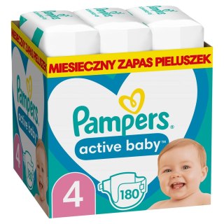 PAMPERS Pieluchy AB Monthly Rozm. 4, 9-14kg, 180szt