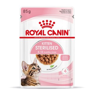 ROYAL CANIN FHN Kitten Sterilised w sosie - mokra karma dla kociąt - 12x85 g