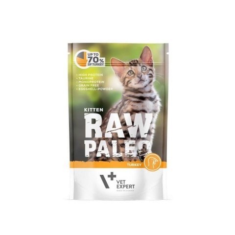 VetExpert Raw Paleo kitten - Indyk saszetka 100g