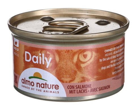 ALMO NATURE Daily Menu Mus z łososiem - mokra karma dla kota - puszka 85 g