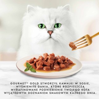 GOURMET GOLD Kurczak i wątróbka w sosie 85g