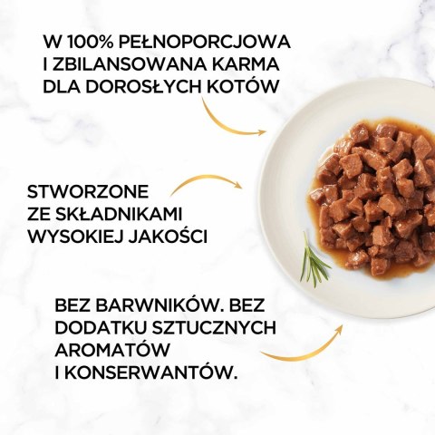 GOURMET GOLD Łosoś i kurczak w sosie mokra karma dla kota - puszka - 85 g