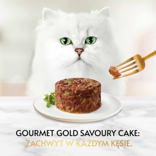 Gourmet Gold Savoury Cake jagnięcina i zielona fasola - mokra karma dla kota - 85 g