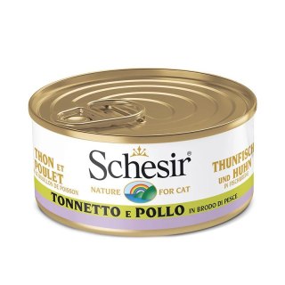 SCHESIR Adult Tuna nad Chicken in Broth 70g