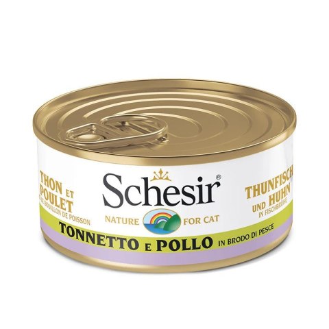 SCHESIR Adult Tuna nad Chicken in Broth 70g